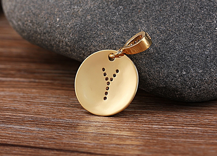 Women's Crystal Initial Necklace