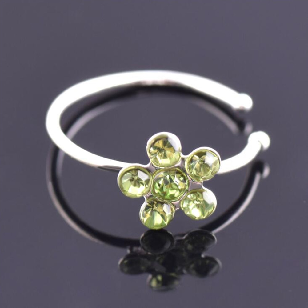 Flower Rhinestone Nose Stud Flower Rhinestone Nose Stud