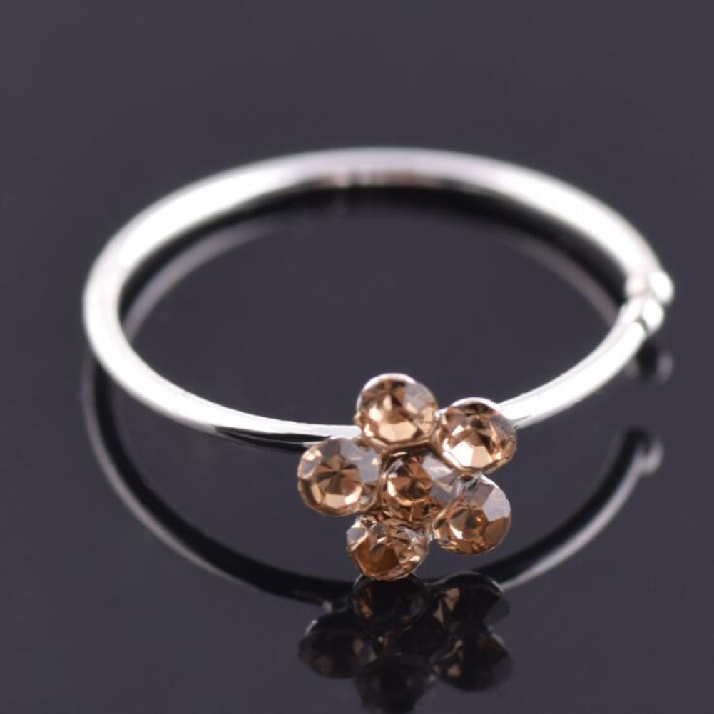 Flower Rhinestone Nose Stud Flower Rhinestone Nose Stud