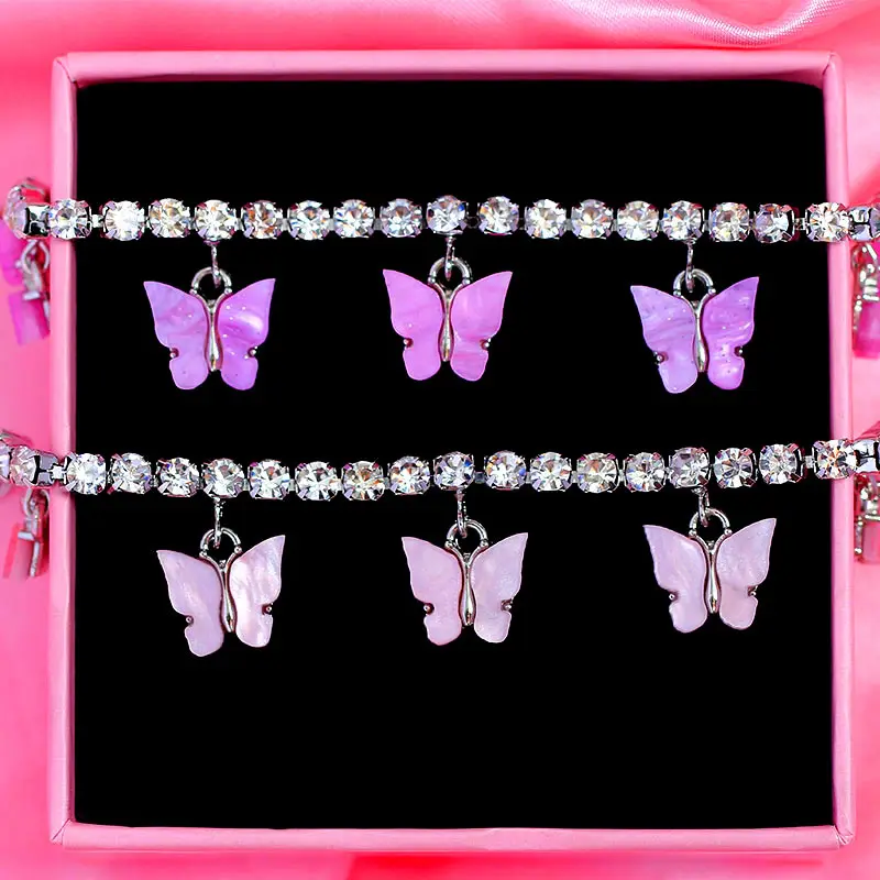 Butterfly Rhinestone Women's Ankle Bracelet Butterfly Rhinestone Women's Ankle Bracelet