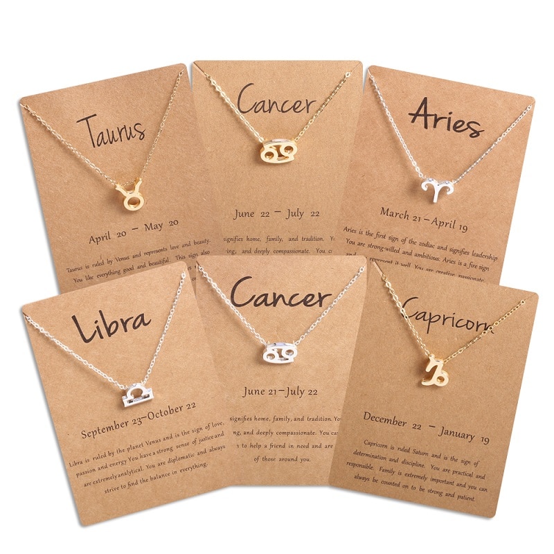 Women's Zodiac Sign Pendant Necklace Women's Zodiac Sign Pendant Necklace