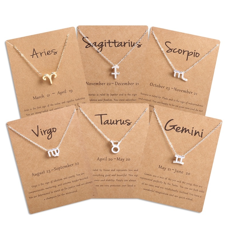 Women's Zodiac Sign Pendant Necklace Women's Zodiac Sign Pendant Necklace