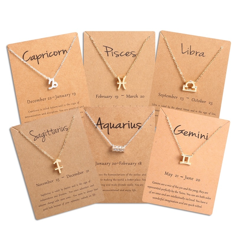 Women's Zodiac Sign Pendant Necklace Women's Zodiac Sign Pendant Necklace