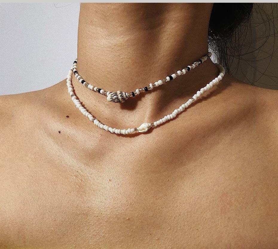 Women's Boho Style Beaded Choker