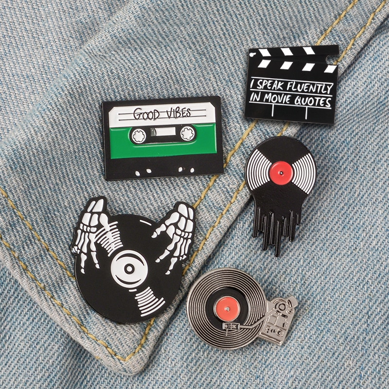Vinyl Record Themed Pin Vinyl Record Themed Pin