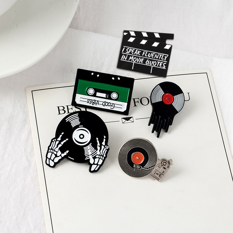 Vinyl Record Themed Pin Vinyl Record Themed Pin