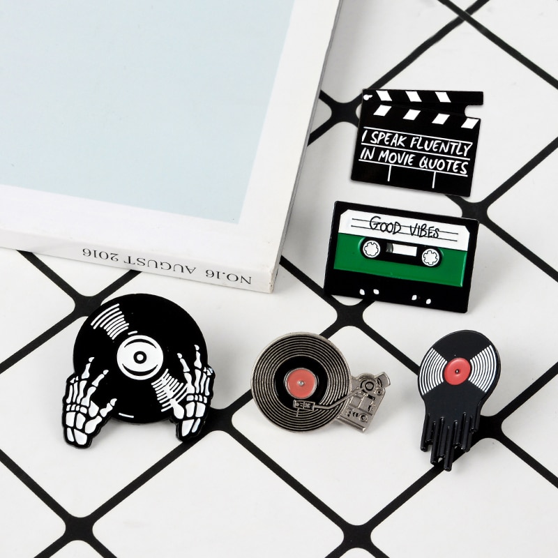 Vinyl Record Themed Pin Vinyl Record Themed Pin