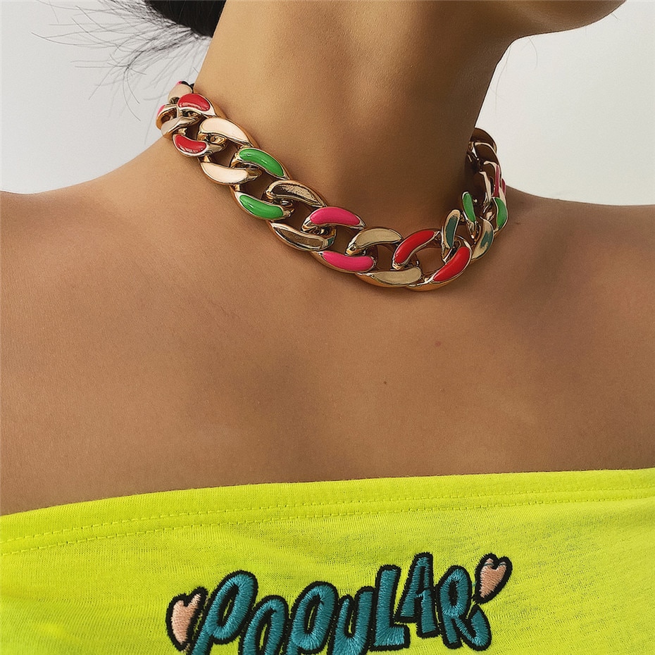 Women's Vintage Cross Chain Choker Women's Vintage Cross Chain Choker