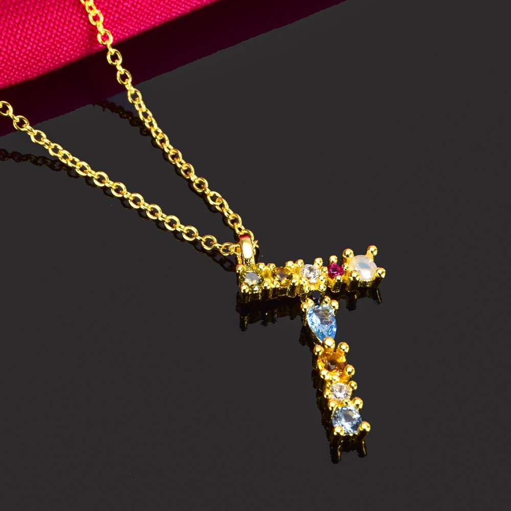 925 Sterling Silver Initial Pendant Necklace