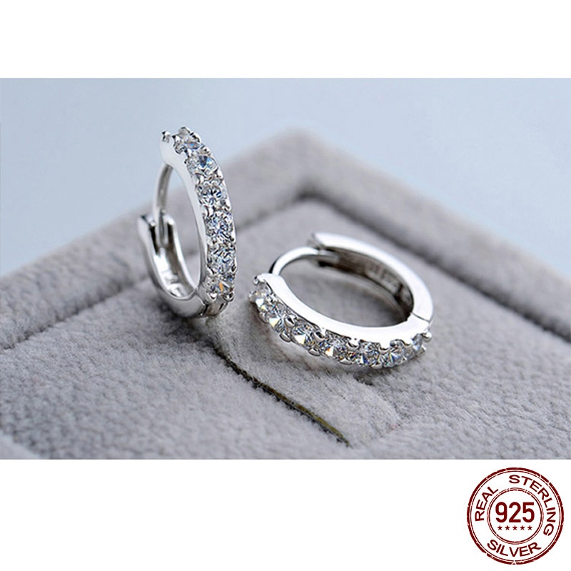 Classic 925 Sterling Silver Drop Earrings for Women