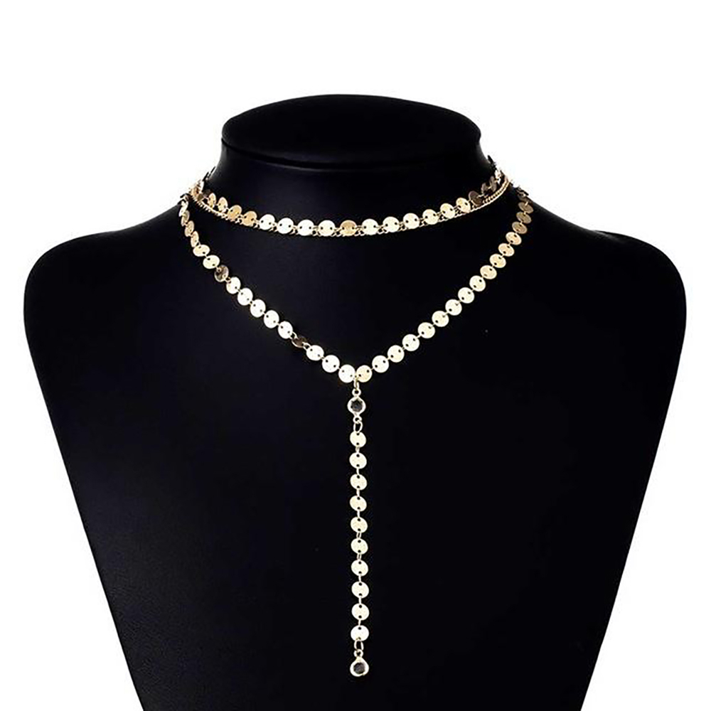 Women's Layered Gold Plated Necklace Women's Layered Gold Plated Necklace