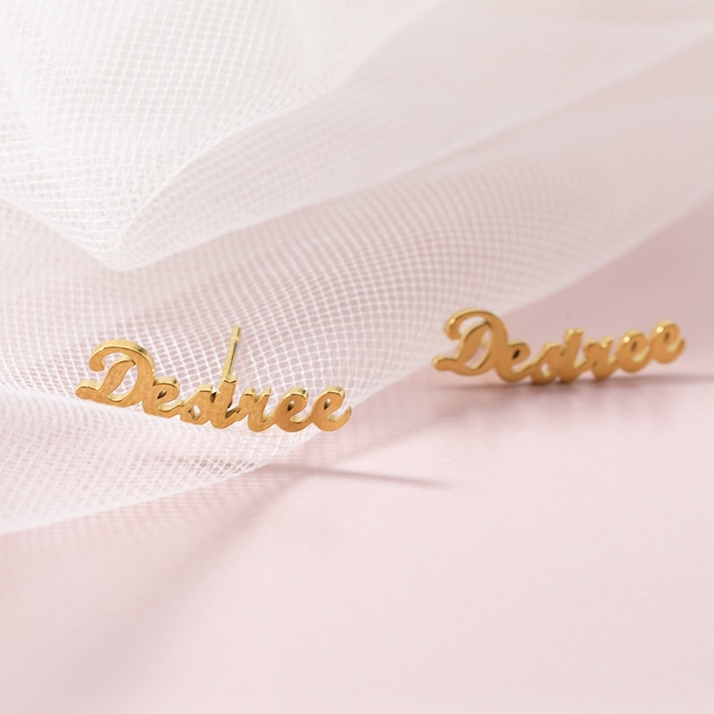 Personalized Name Earrings For Women