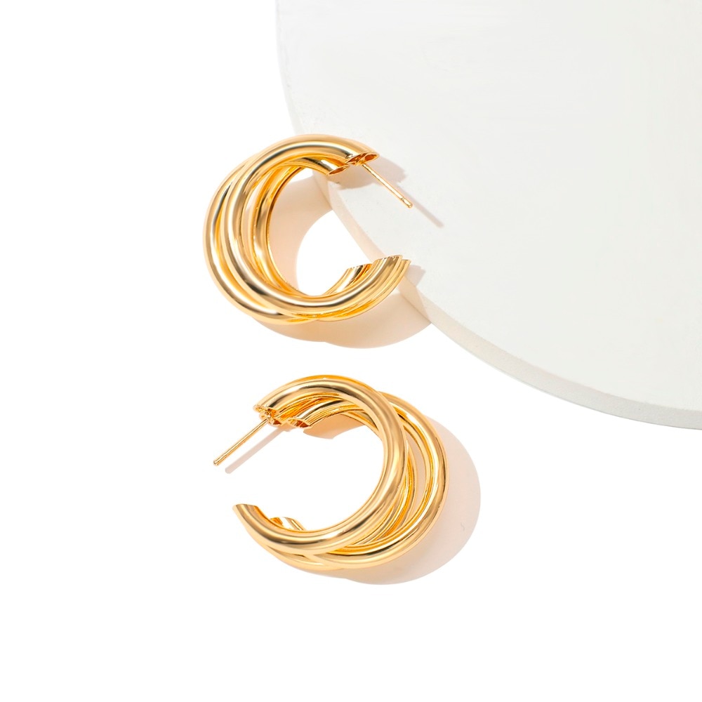 Women's Fashion Round Hoop Earrings Women's Fashion Round Hoop Earrings
