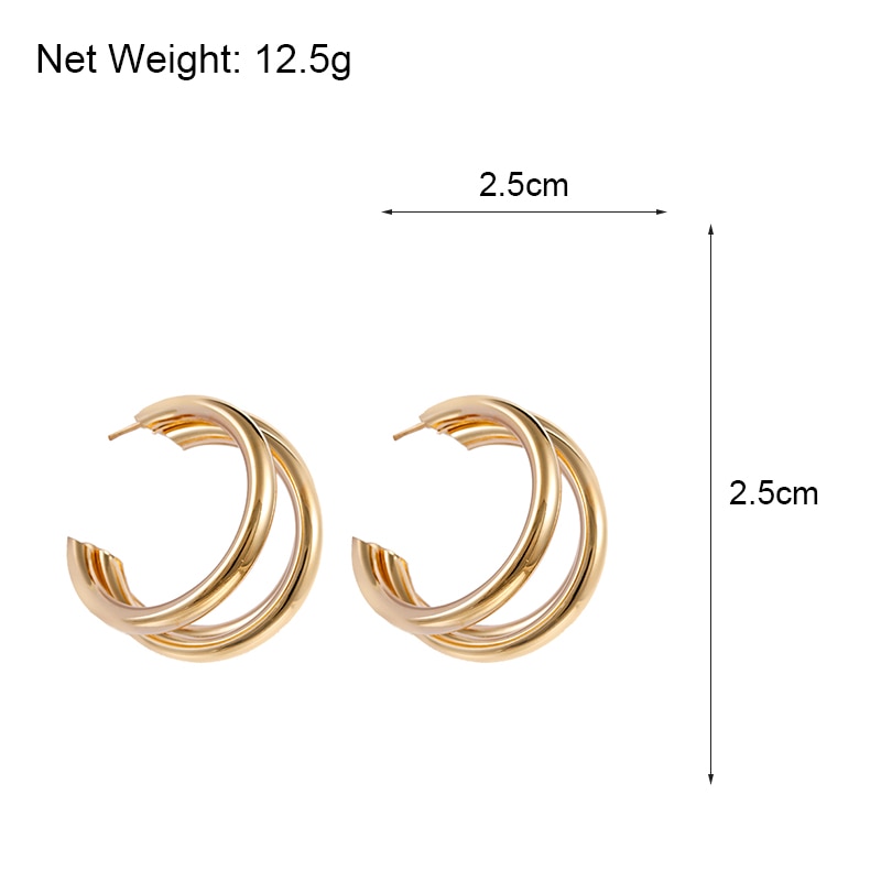 Women's Fashion Round Hoop Earrings Women's Fashion Round Hoop Earrings