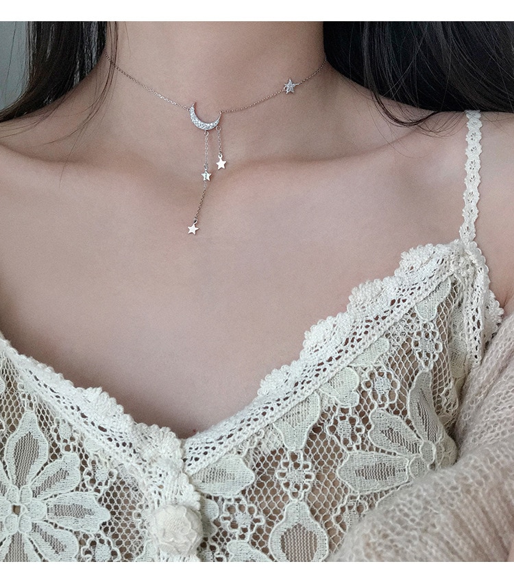 Moon Patterned Necklace Moon Patterned Necklace