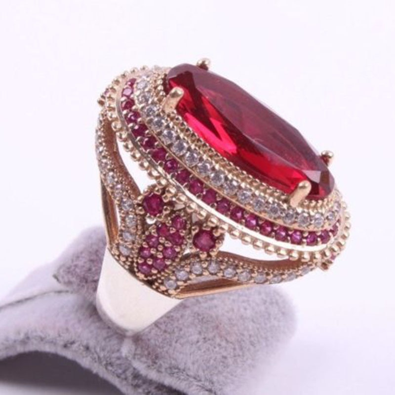 Women's Crystal Patterned Rings