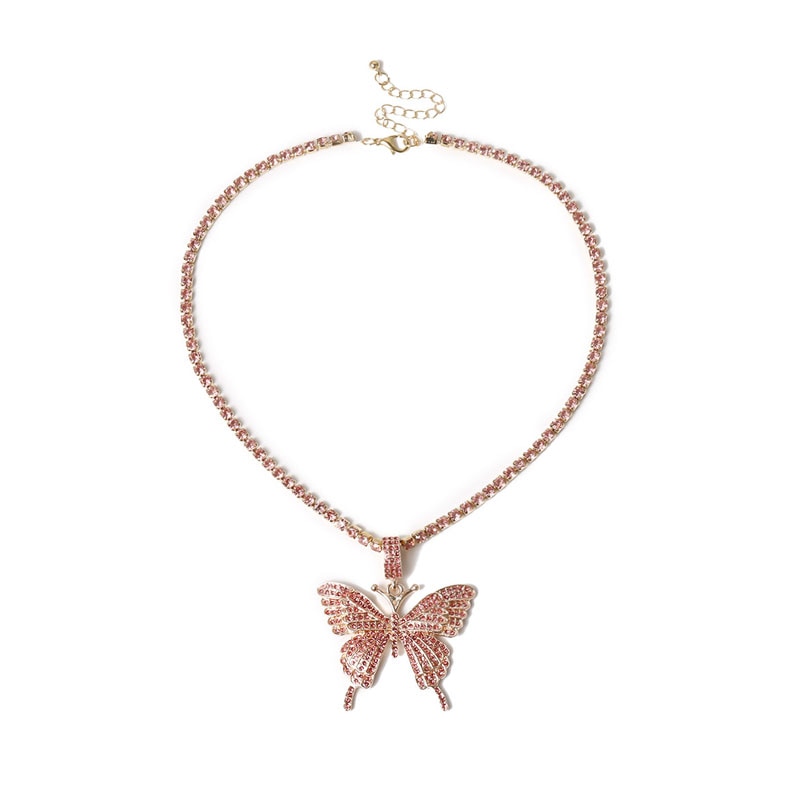 Butterfly Pendant Necklace for Women