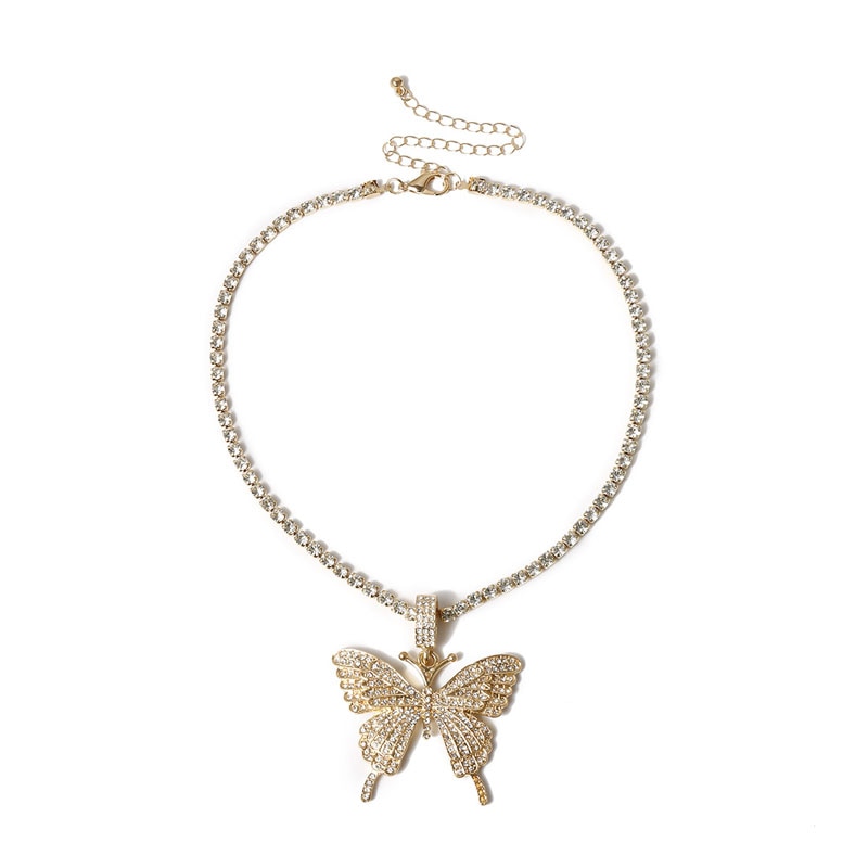 Butterfly Pendant Necklace for Women