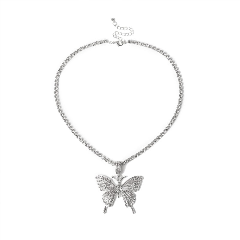 Butterfly Pendant Necklace for Women