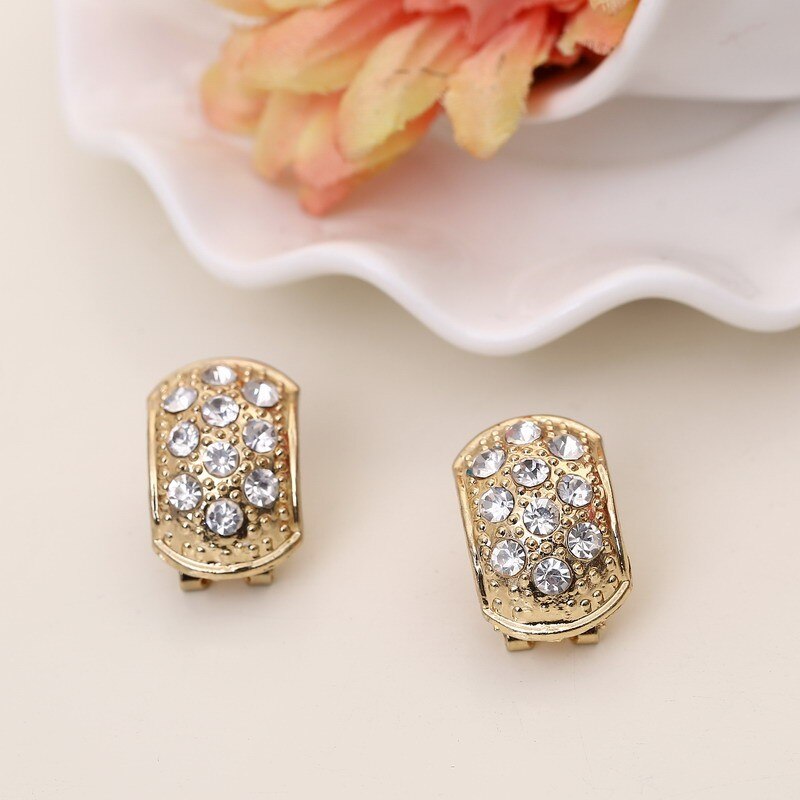 Wedding Crystal Gold Jewerly Set Wedding Crystal Gold Jewerly Set