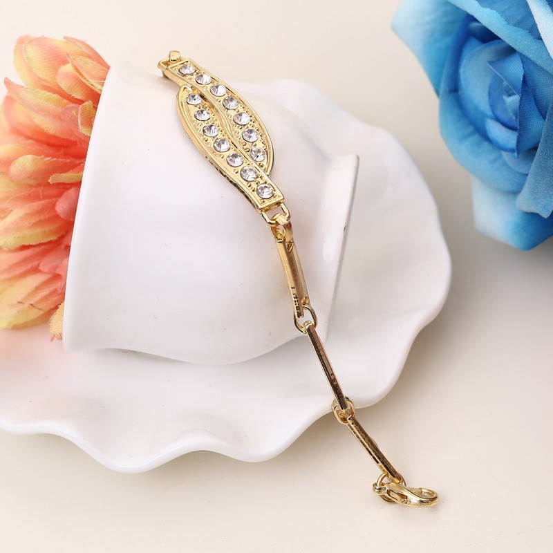 Wedding Crystal Gold Jewerly Set Wedding Crystal Gold Jewerly Set